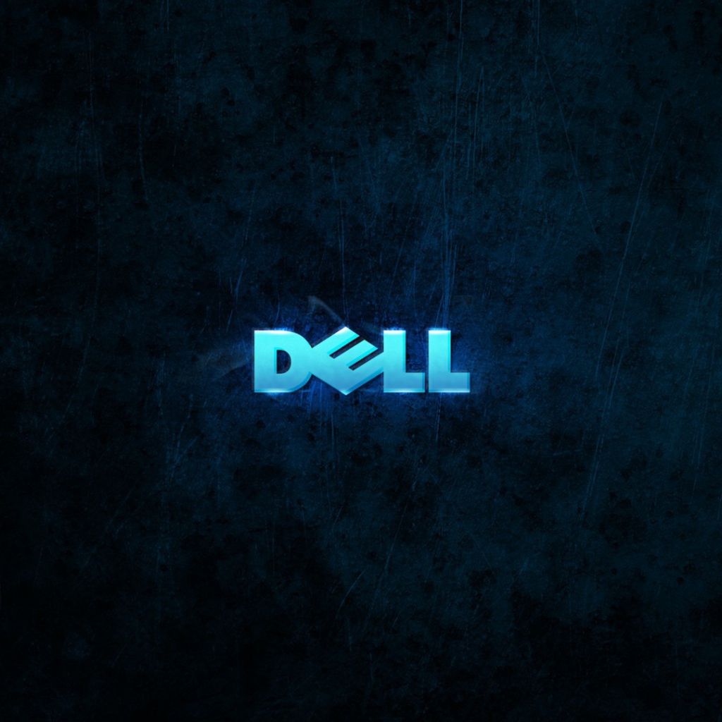 Логотип ДЕЛЛ на сине черном фоне