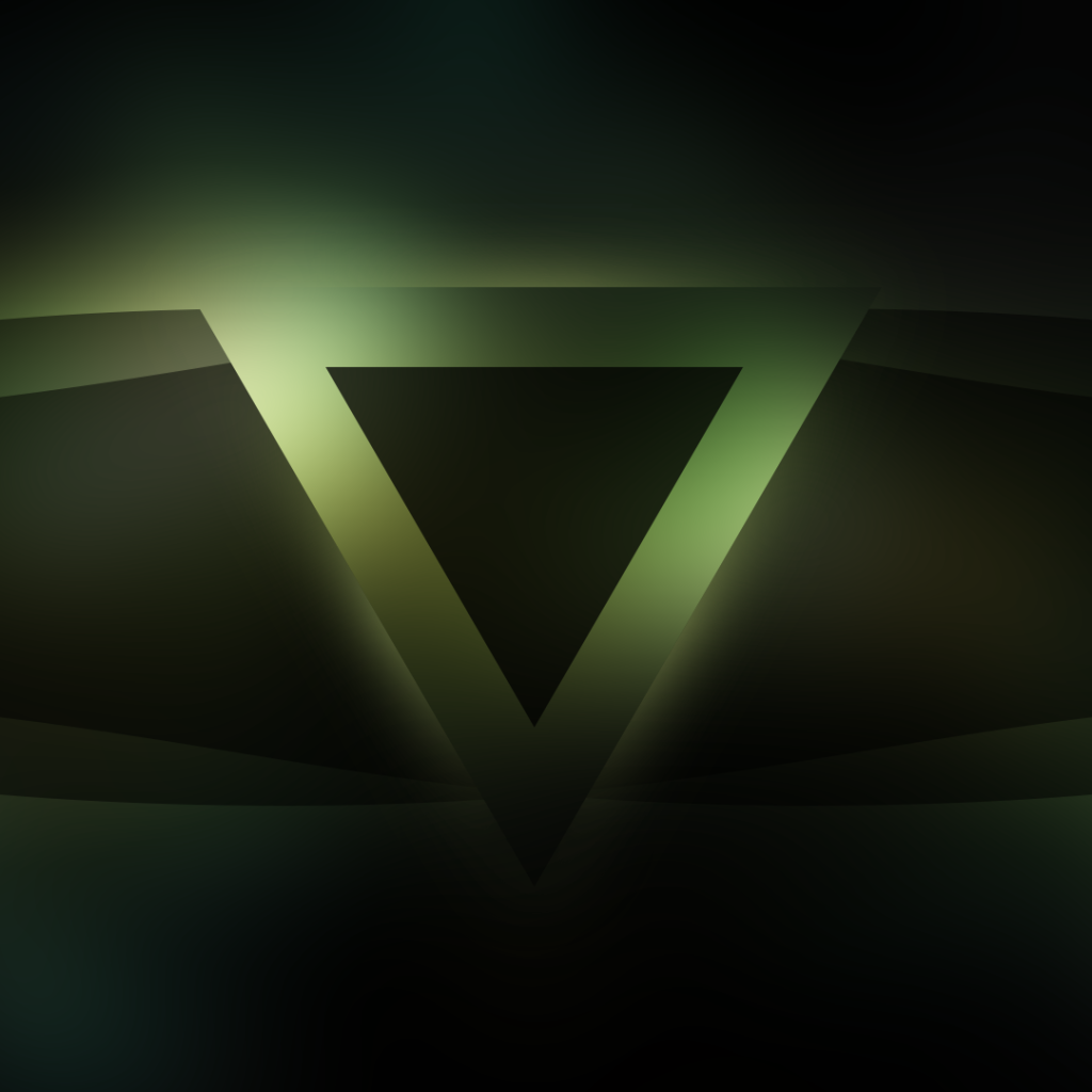 Темный зеленый треугольник