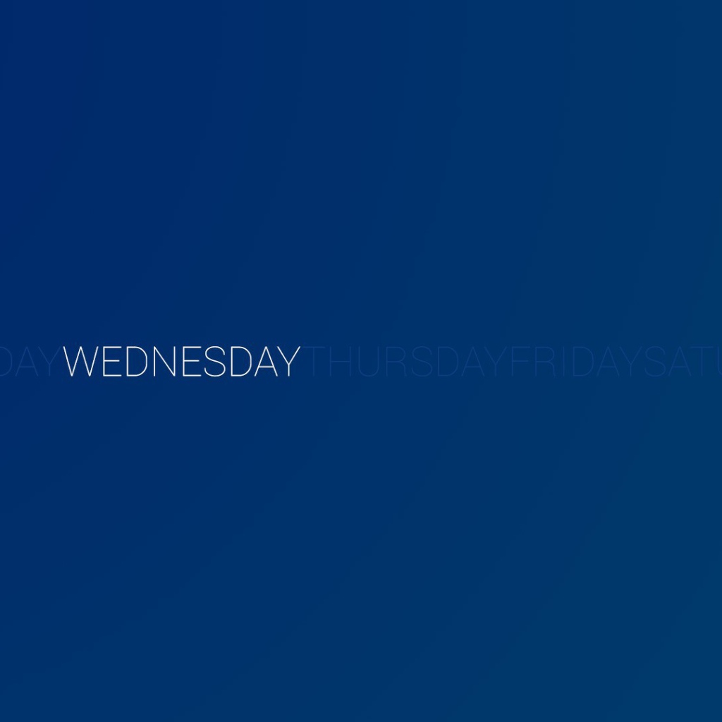 День недели среда