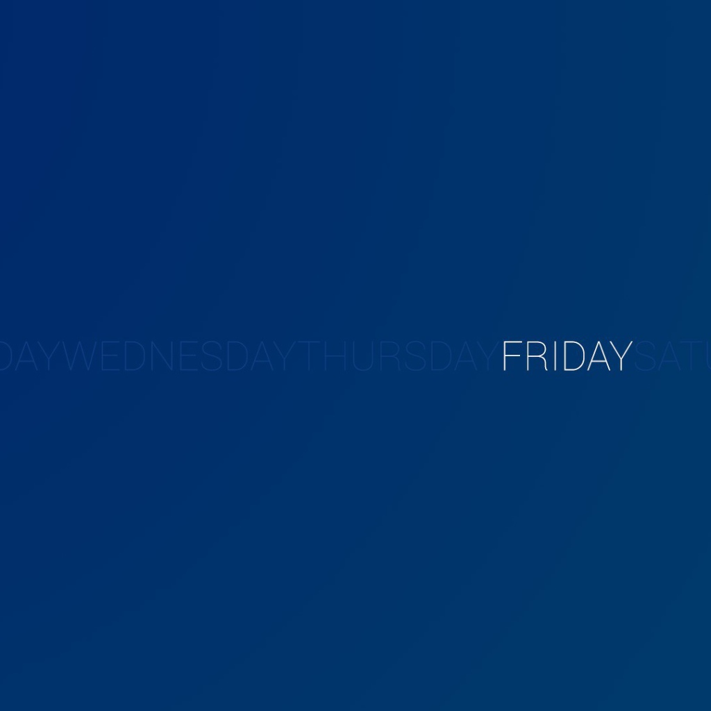 День недели пятница