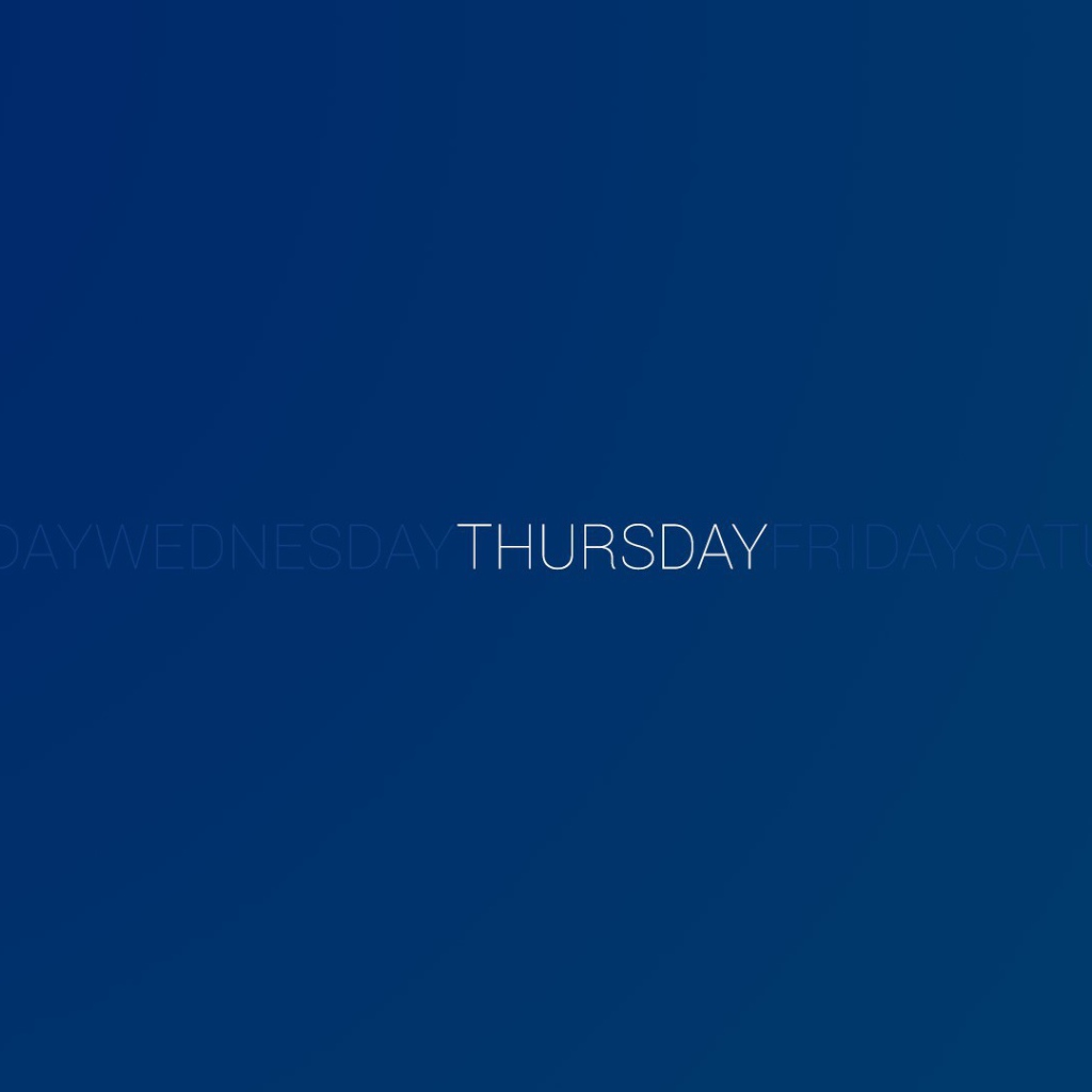 День недели четверг