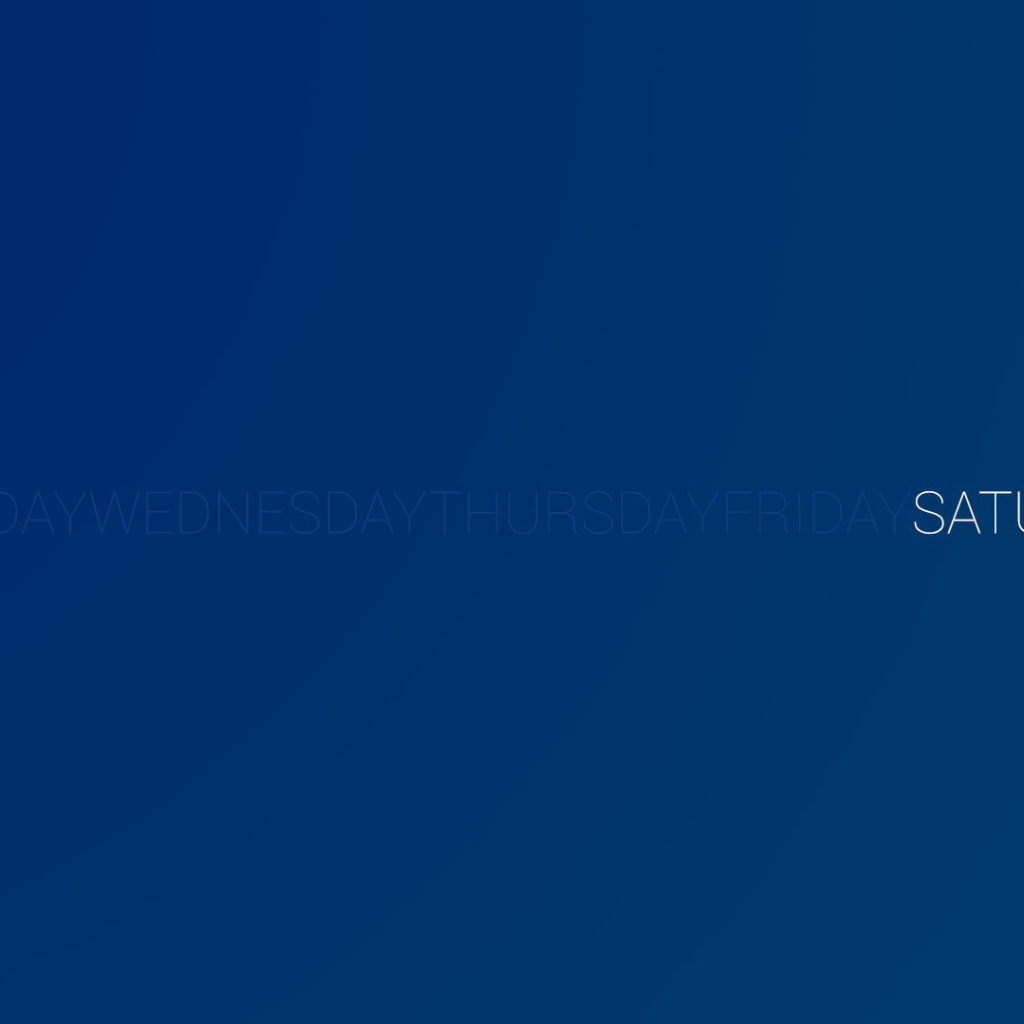 День недели суббота