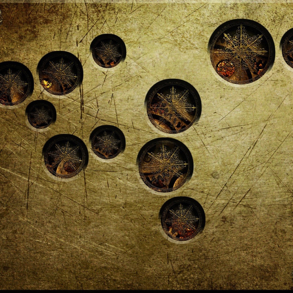 Декоративная плита из металла