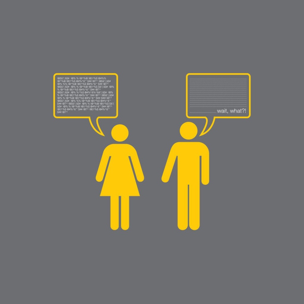 Диалог женщины и мужчины