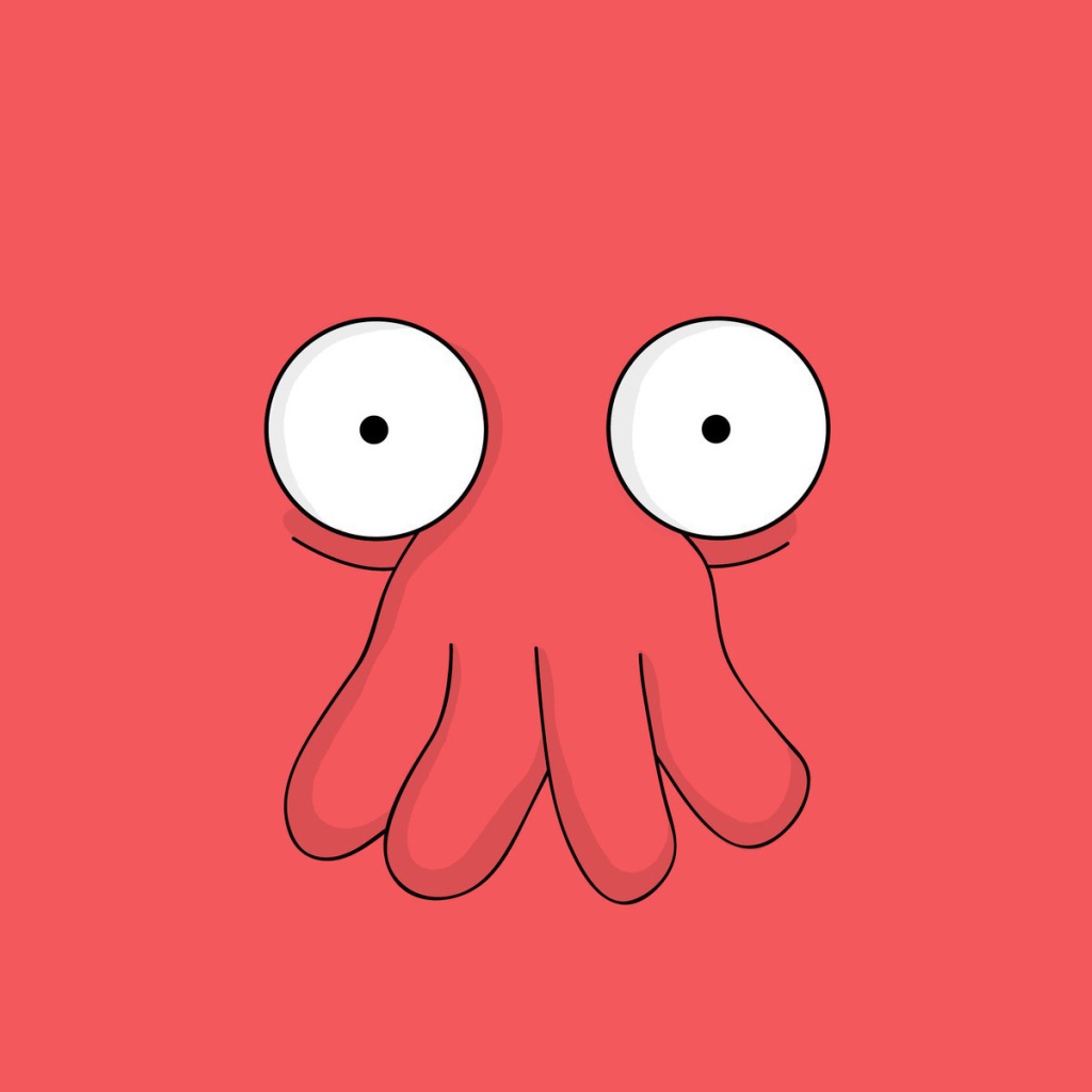 Доктор Зойдберг, розовый фон