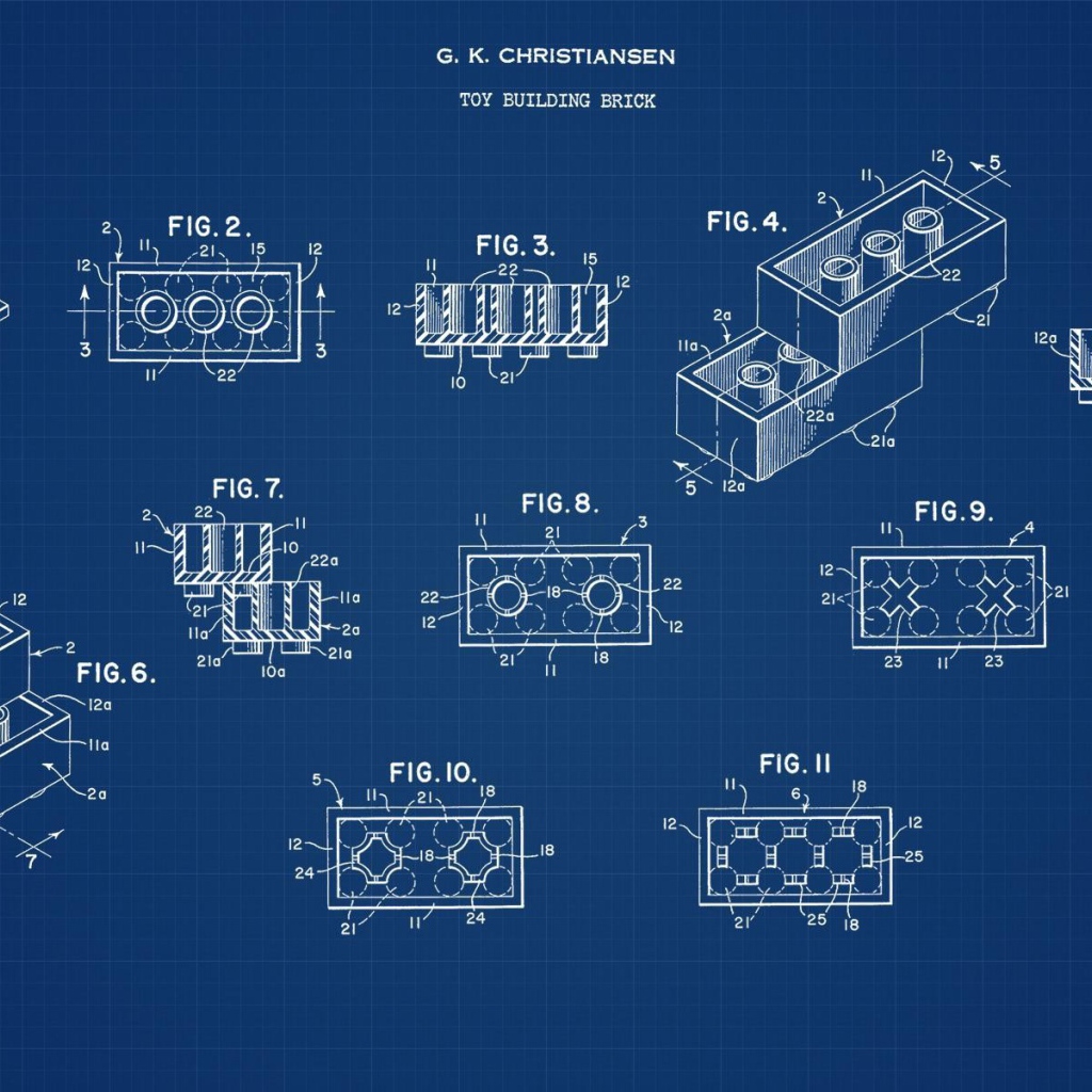 Чертеж фигурок ЛЕГО