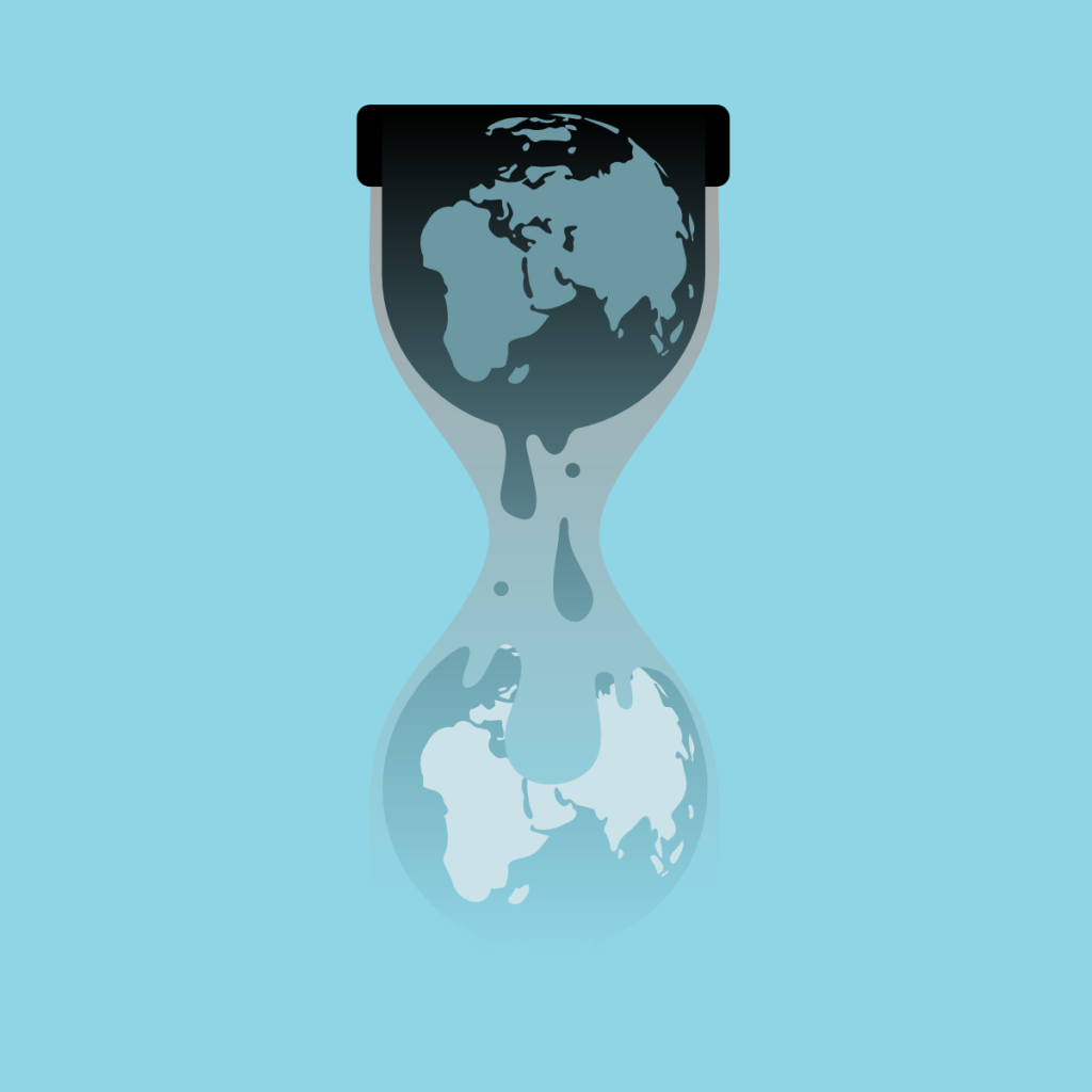 День Земли, голубой фон