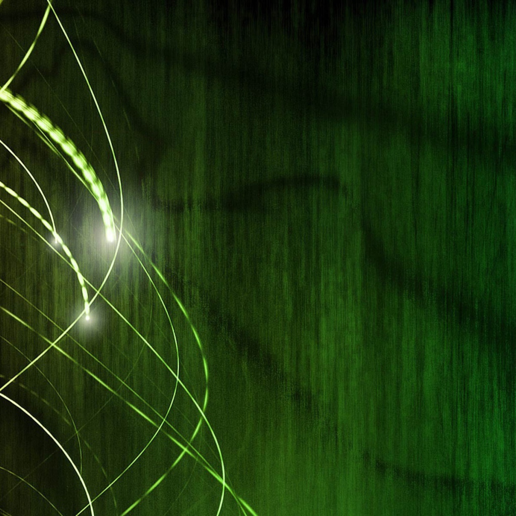 Лучи энергии на зеленом фоне