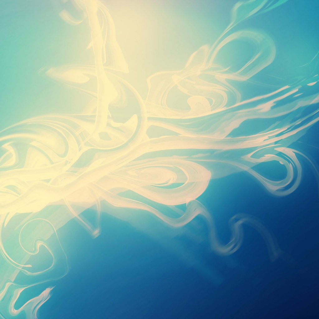 Энергетический вихрь на синем фоне