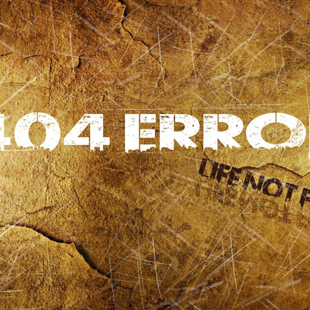 Ошибка 404, жизнь не найдена