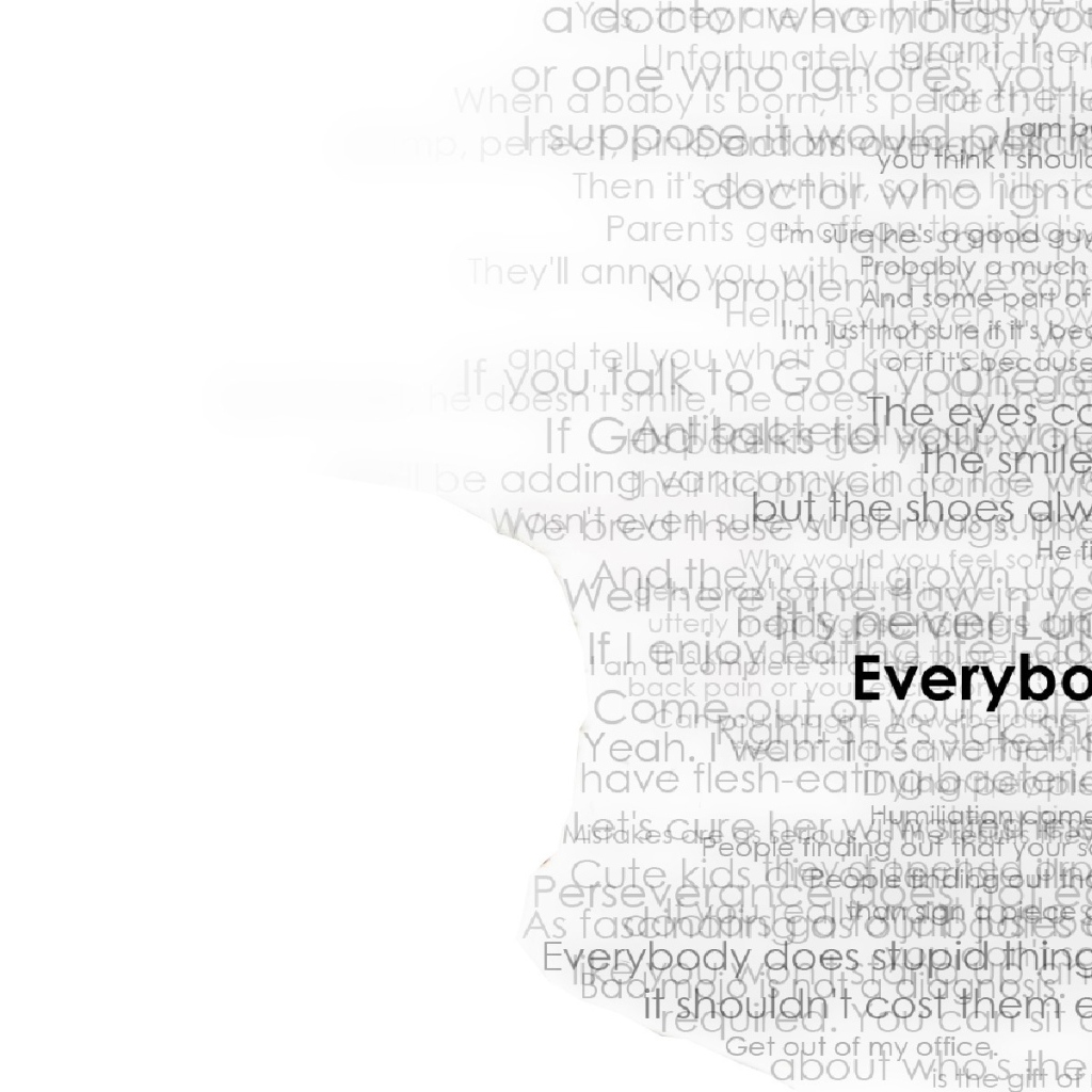 Все лгут, белый фон