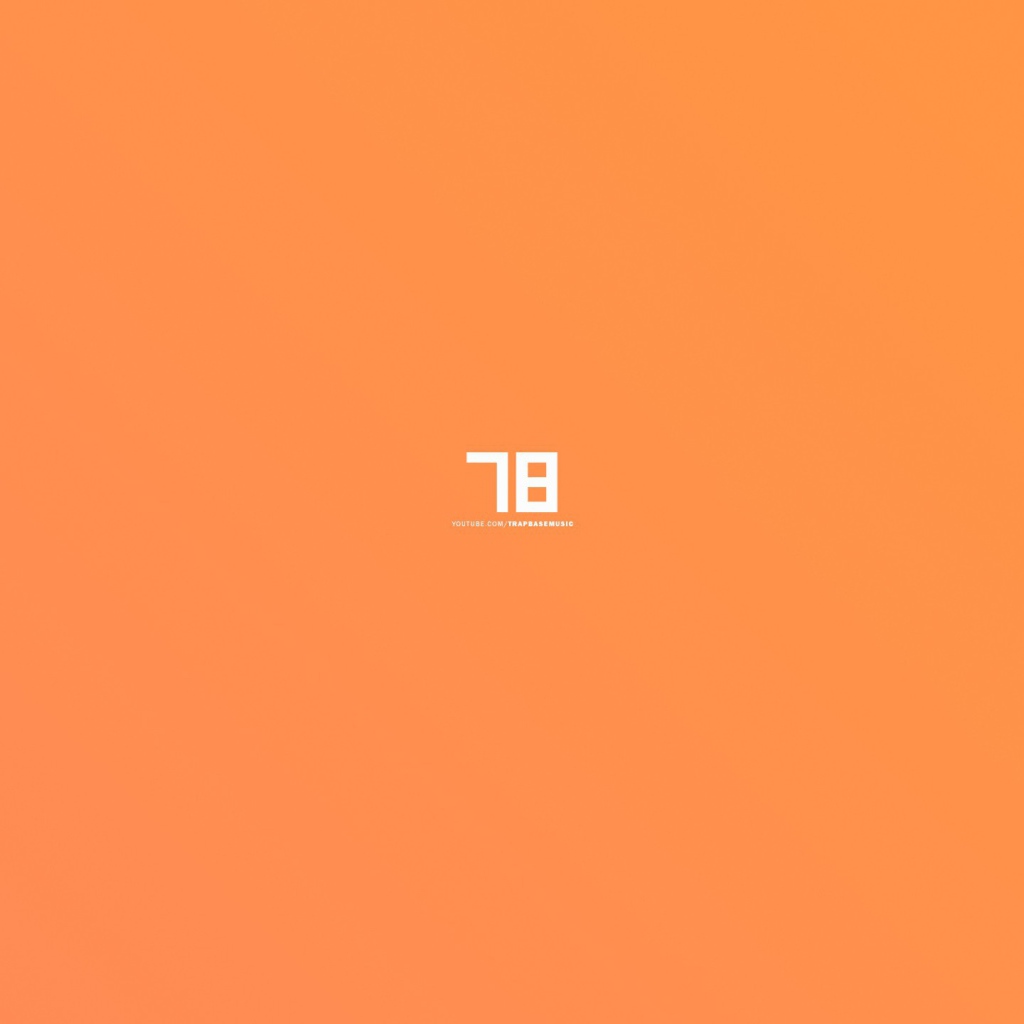 Цифры, оранжевый фон