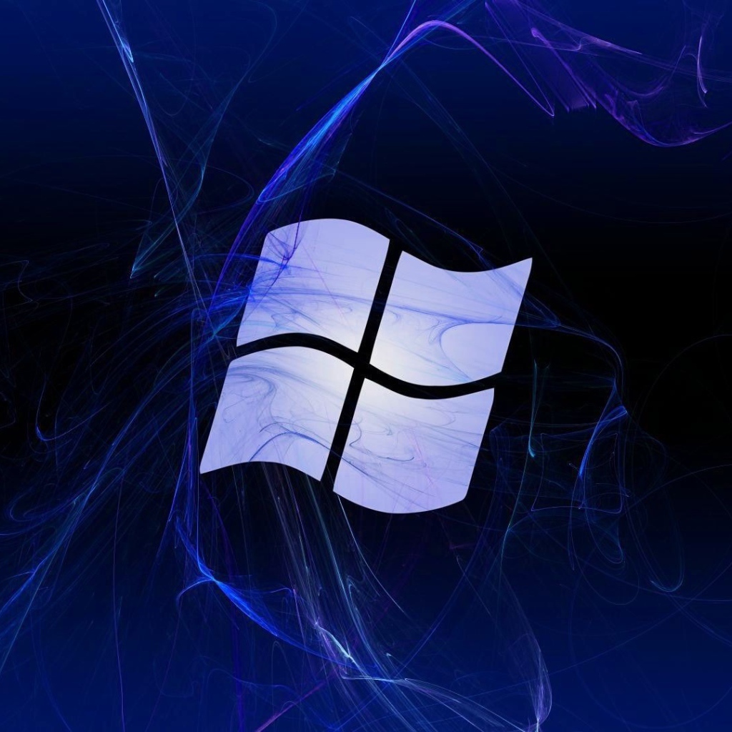 Флаг Windows, синий фон