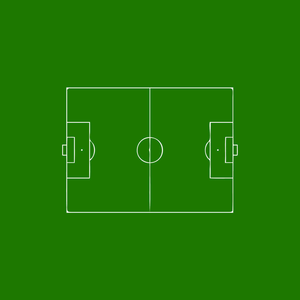Футбольное поле, зеленый фон