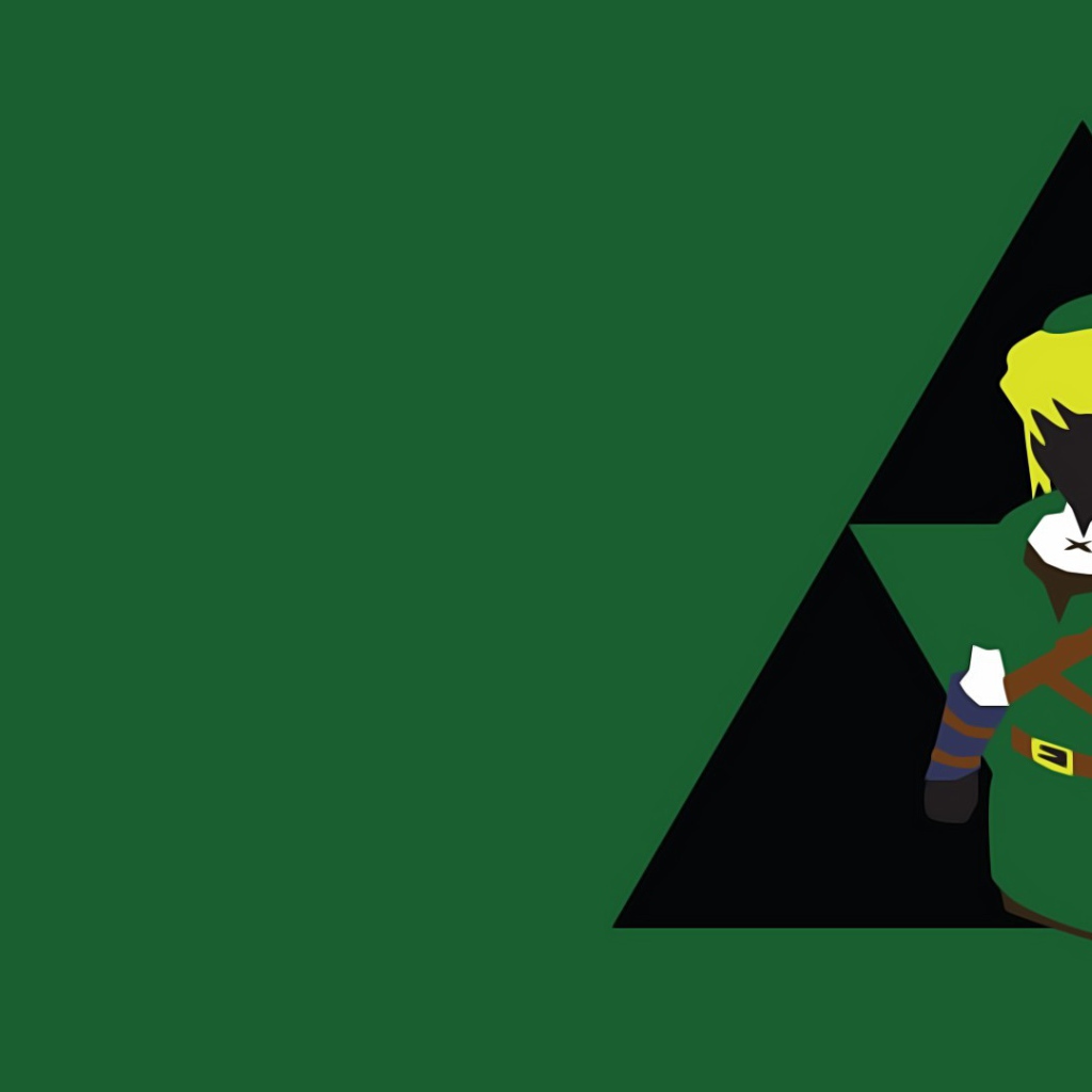 Игра The Legend of Zelda, зеленый фон