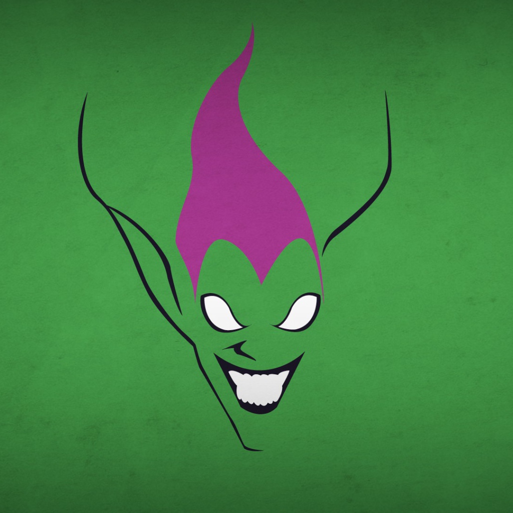 Зеленый Гоблин, зеленый фон