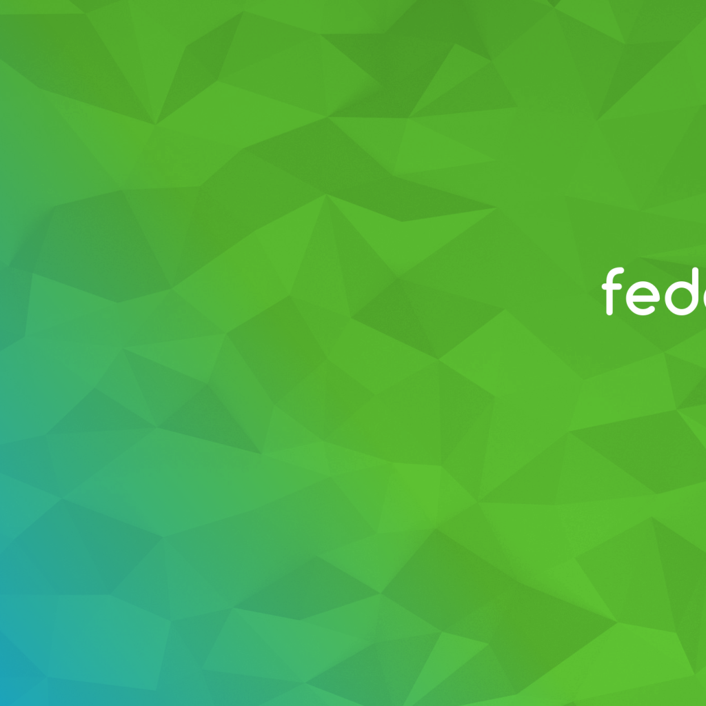 Зеленый фон Fedora