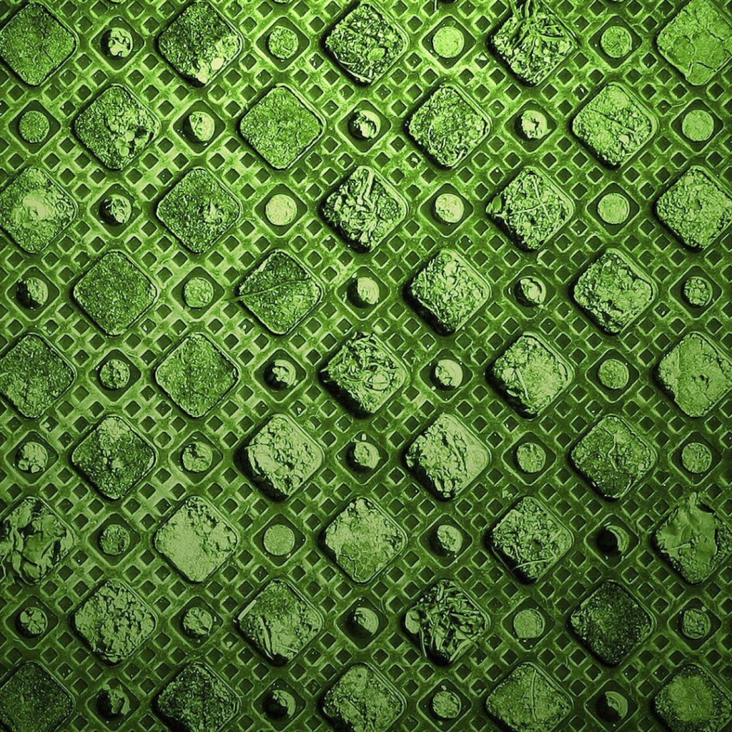 Зеленый орнамент, фон