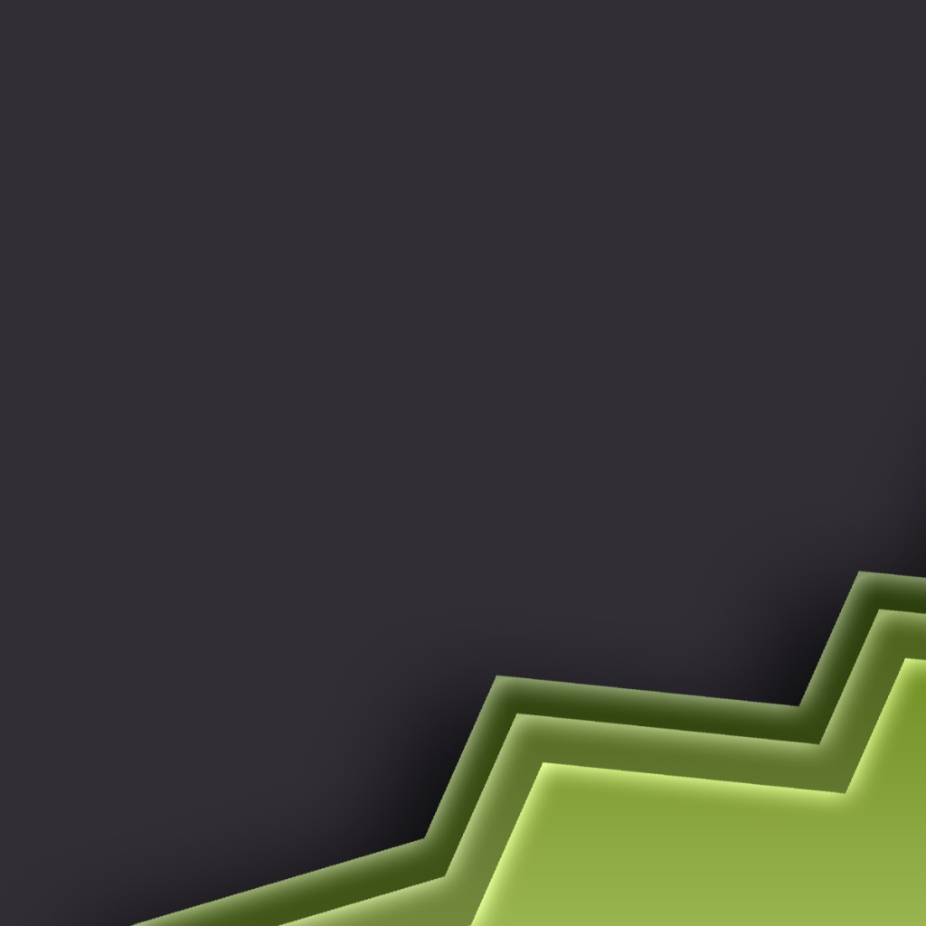 Зеленая панель на сером фоне