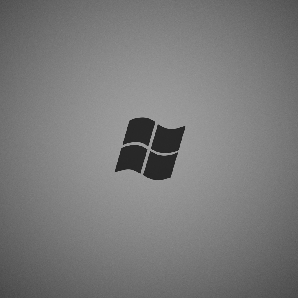Серый логотип Майкрософт на сером фоне