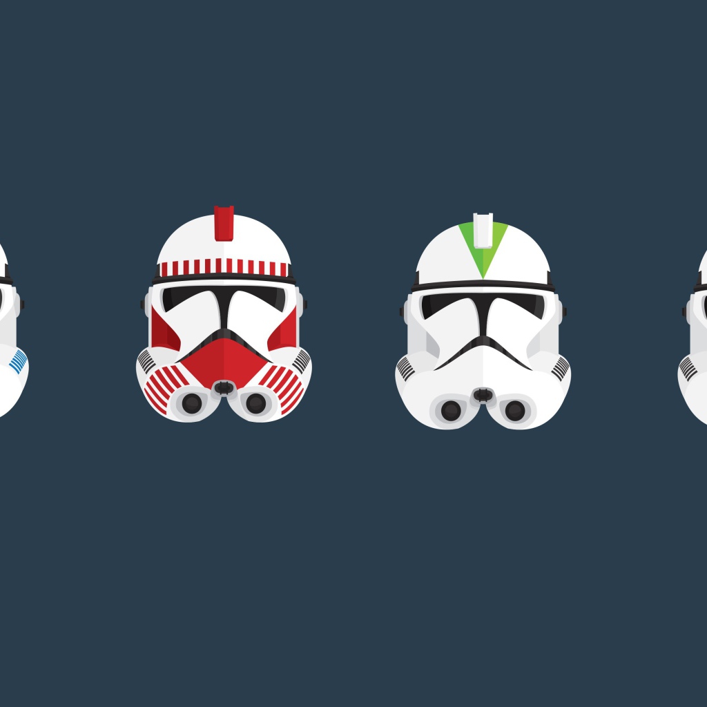 Шлемы командиров клонов из Звездных войн