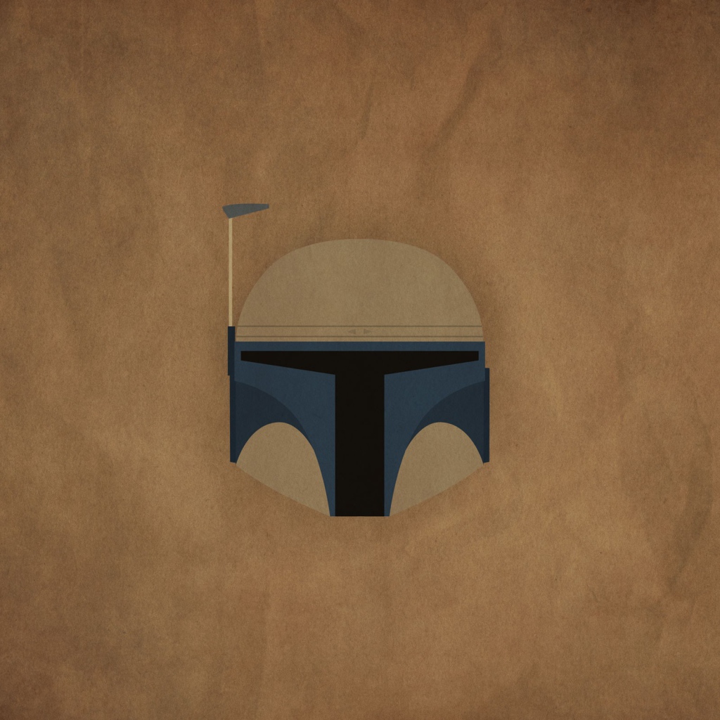 Джанго Фет Звездные войны, коричневый фон