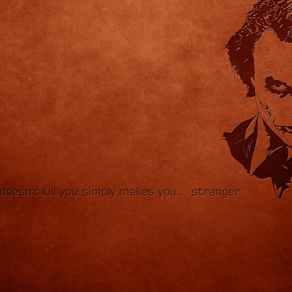 Джокер, красный фон, надпись