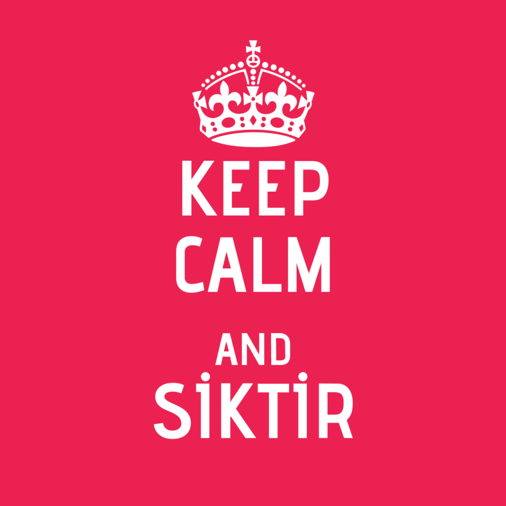 Сохраняйте спокойствие и идите прочь, розовый фон