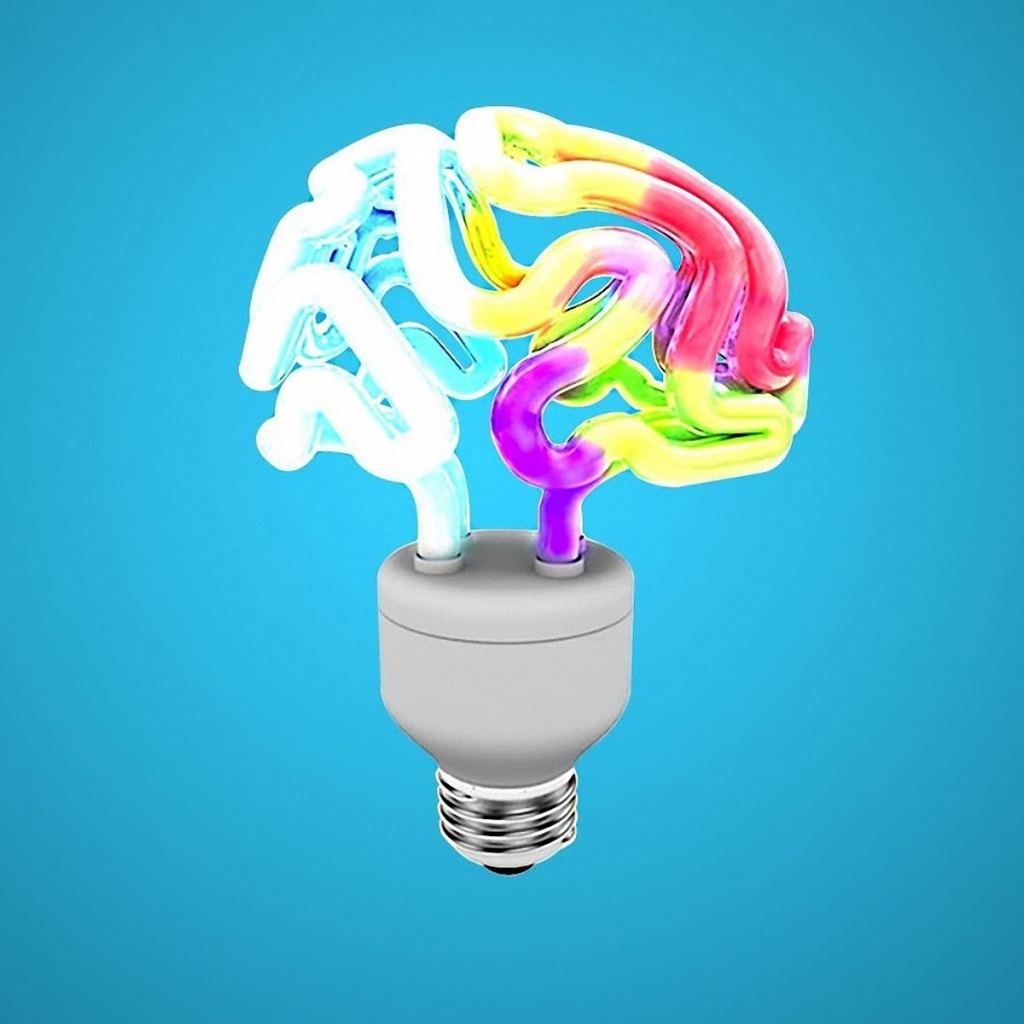 Лампа в форме мозга