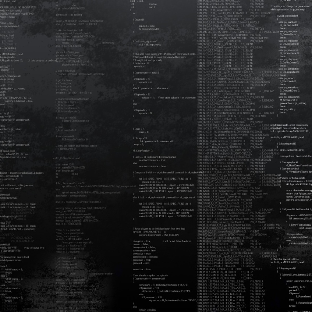 Строки компьютерного кода, серый фон