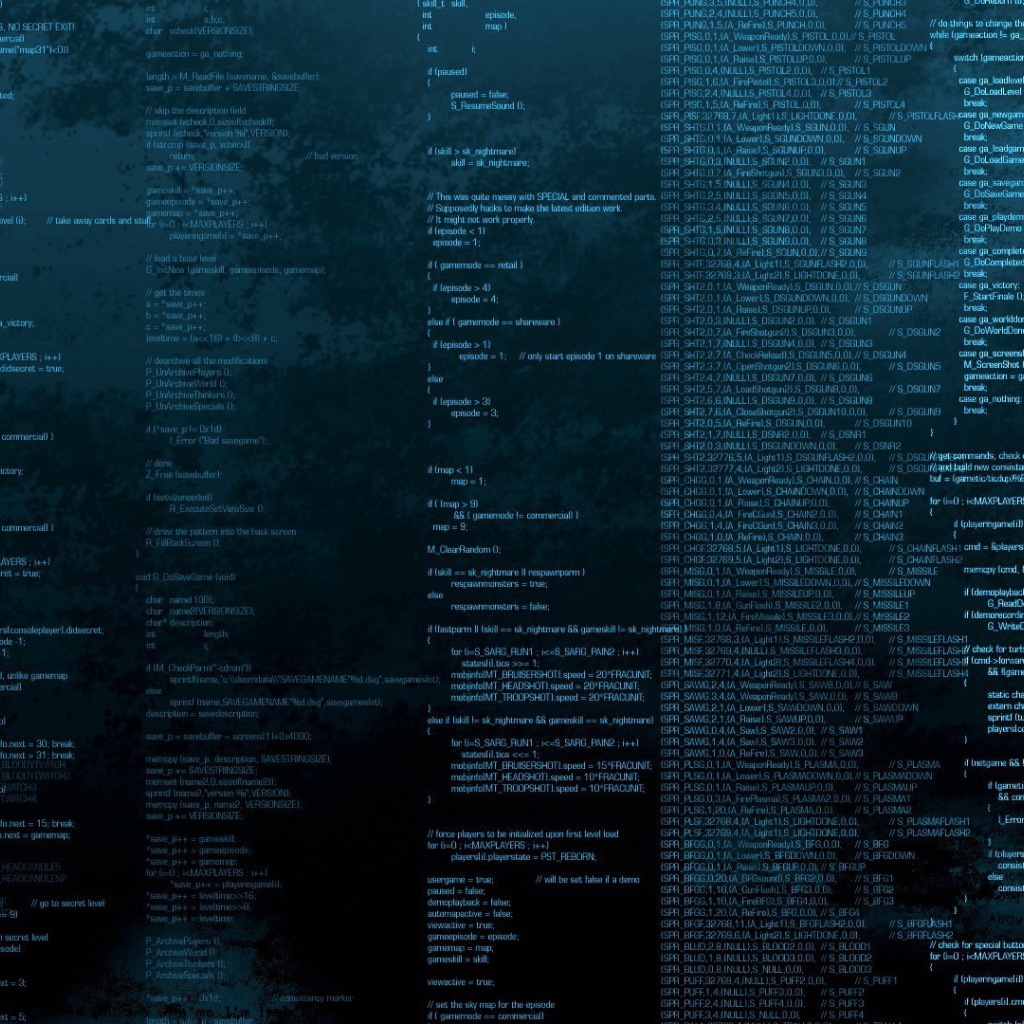 Строки компьютерного кода, фон