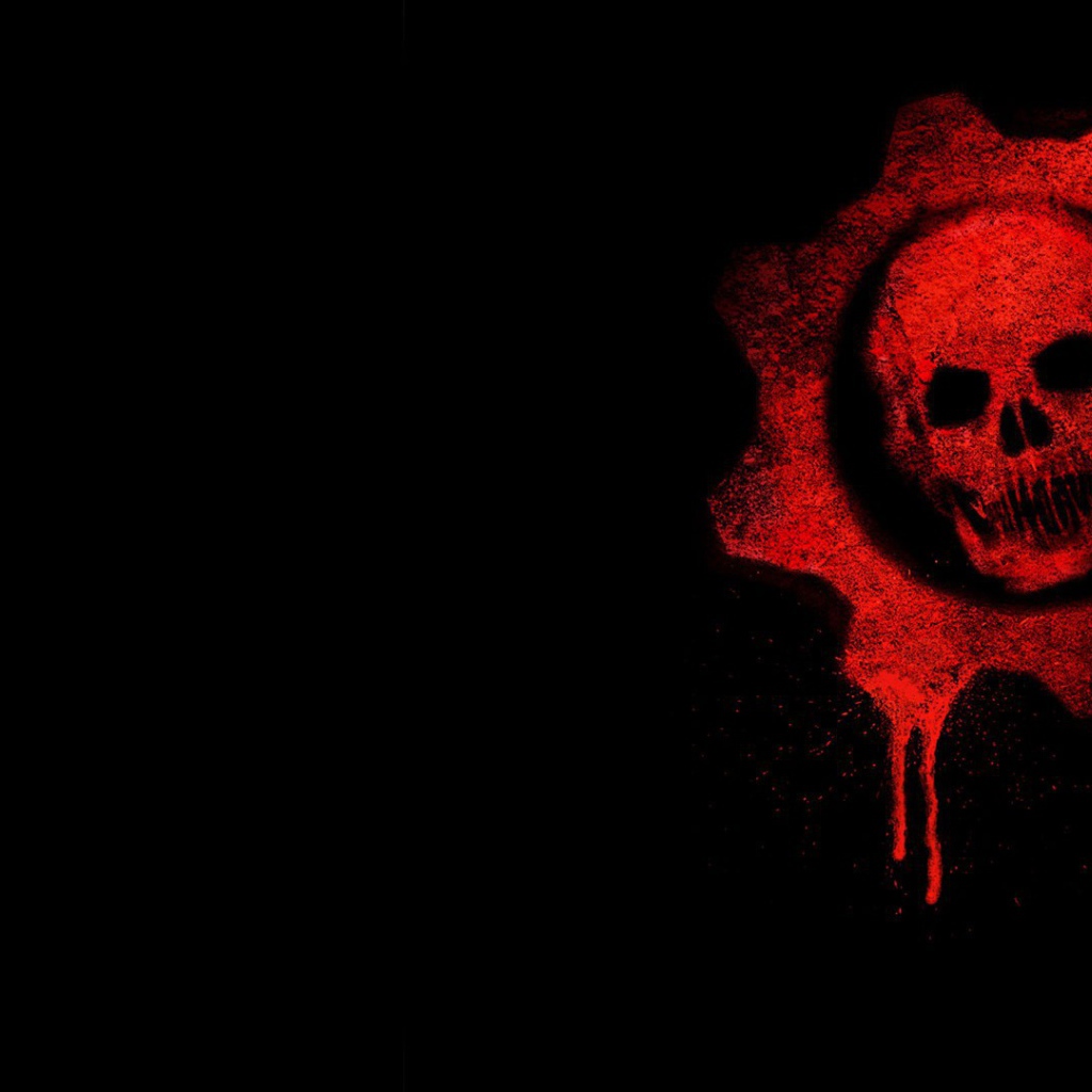 Логотип игры Gears of War, фон