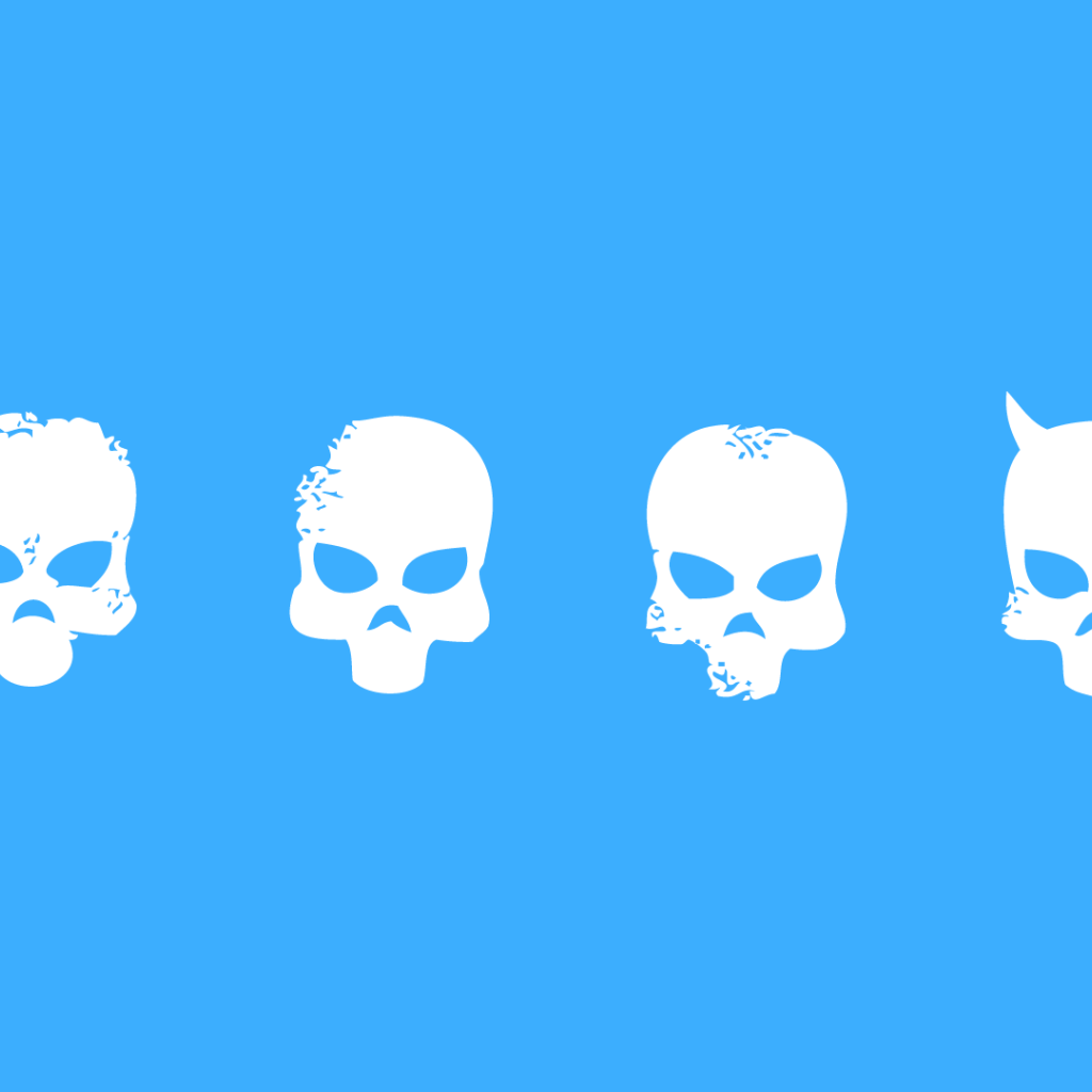 Маски Payday 2, голубой фон