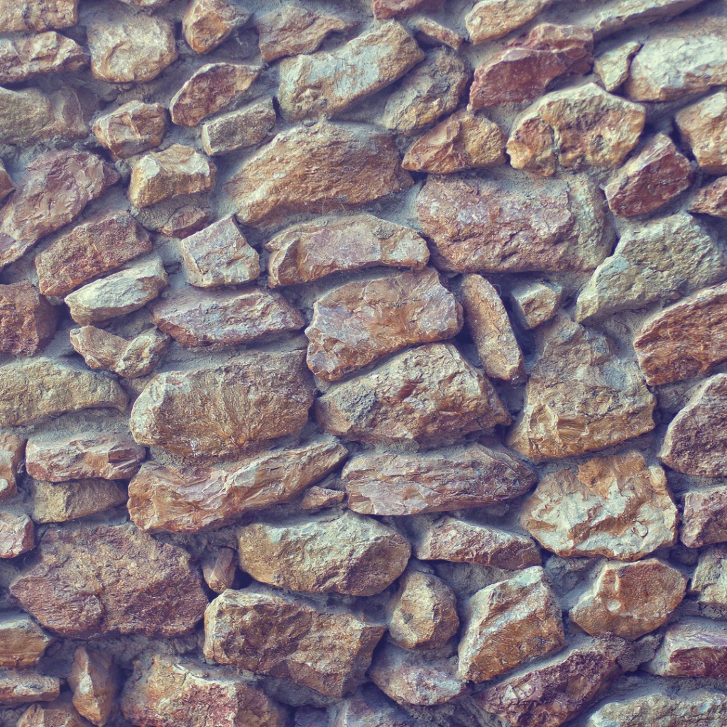 Кладка из дикого камня и бетона, фон