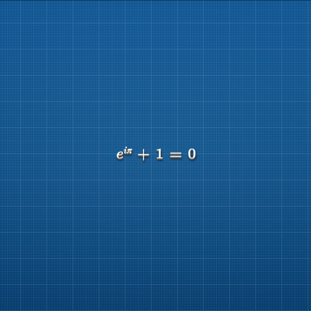 Математическая формула на клетчатом голубом фоне