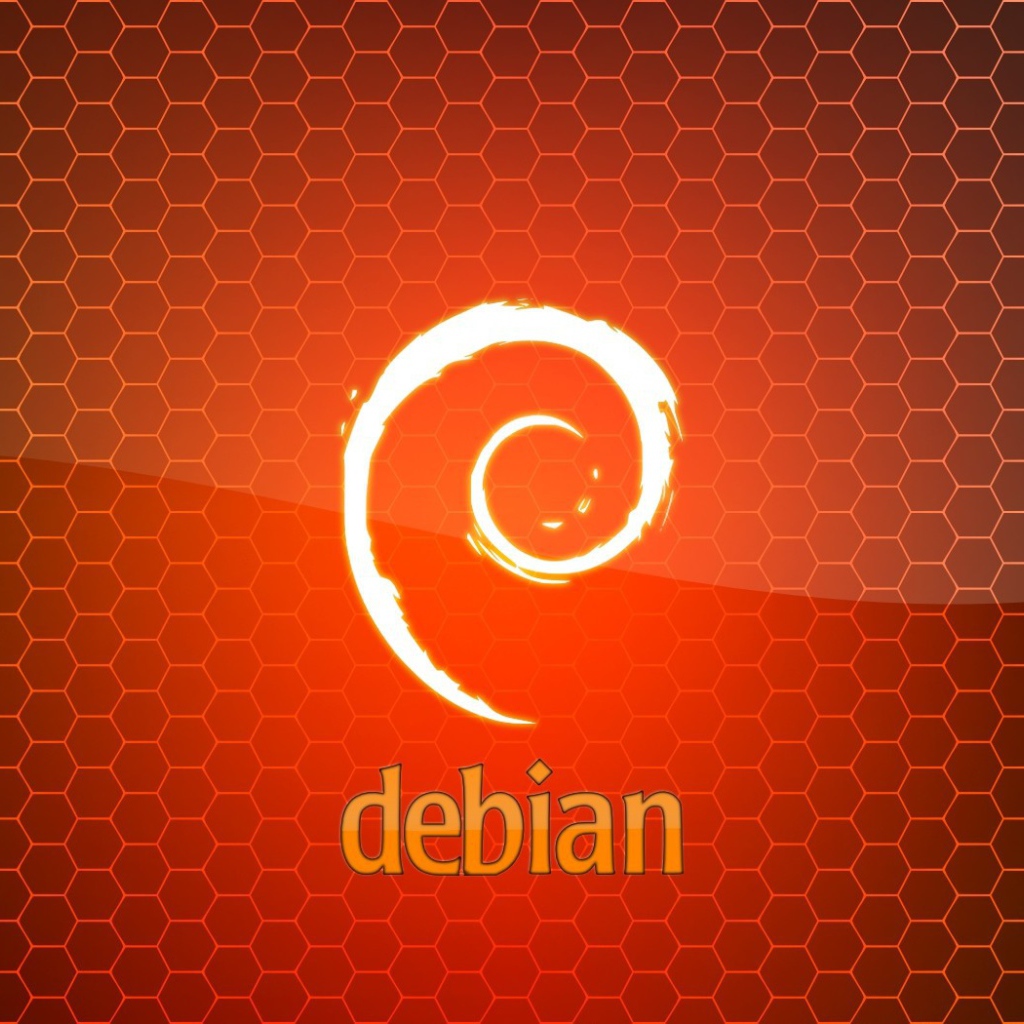 ОС Debian, фон из сот