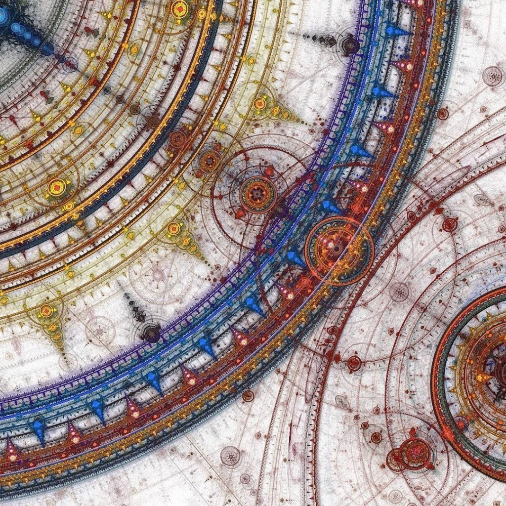 Старинная карта солнечной системы