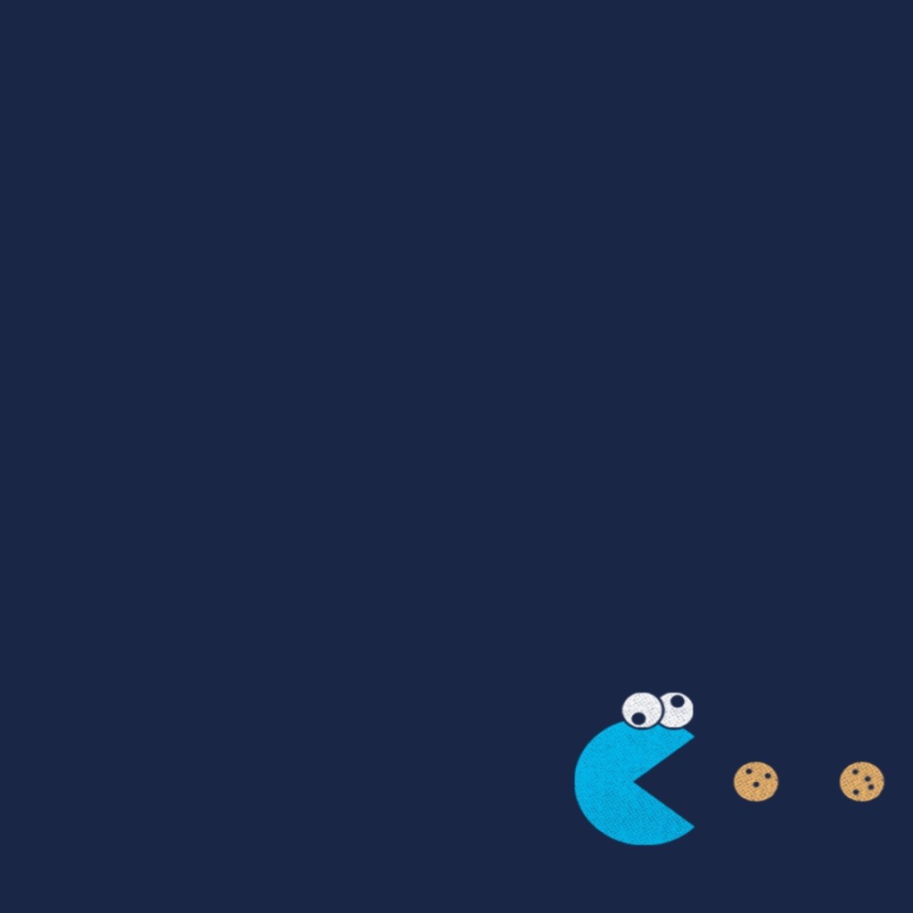 Пакман ест печенье