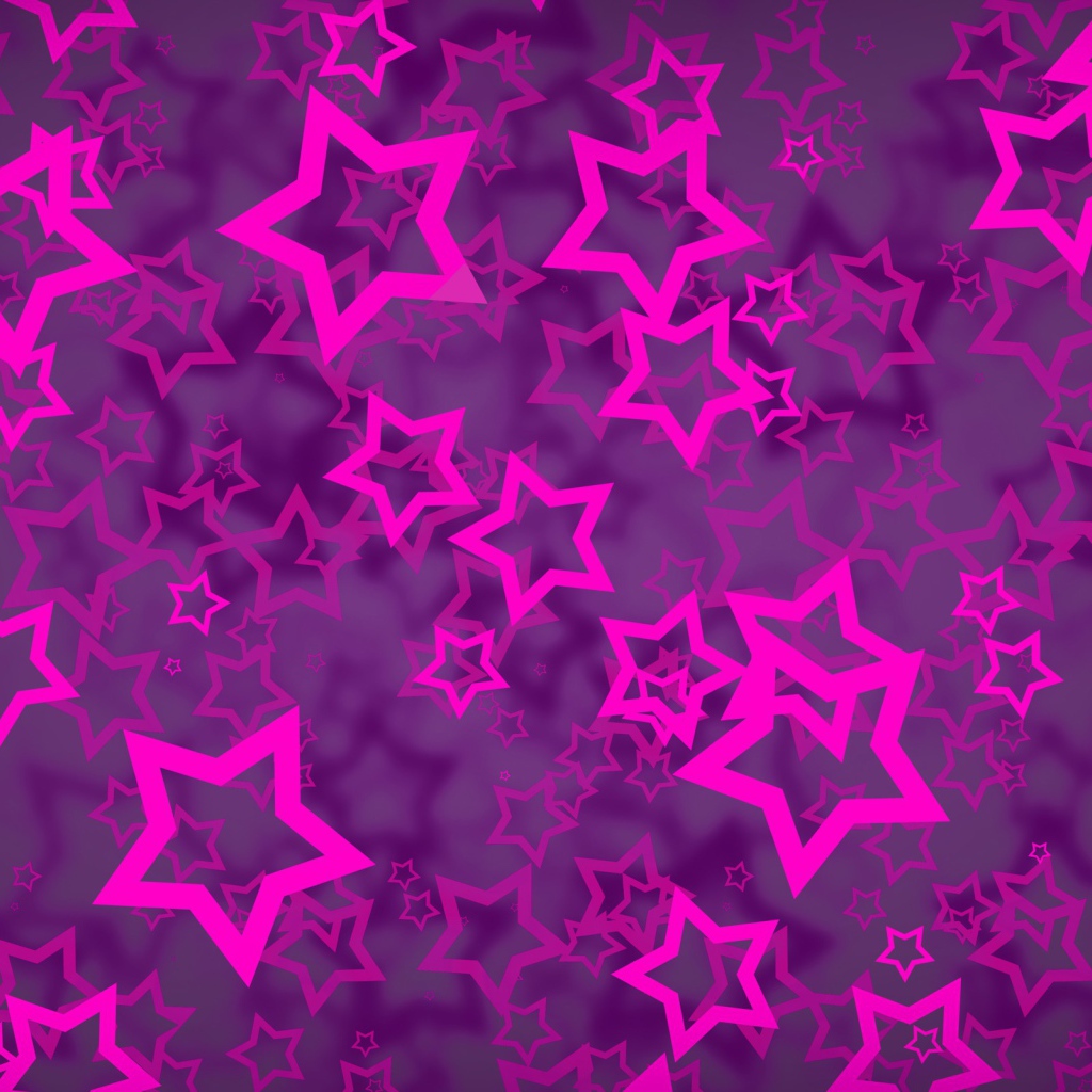 Розовые звезды на фиолетовом фоне