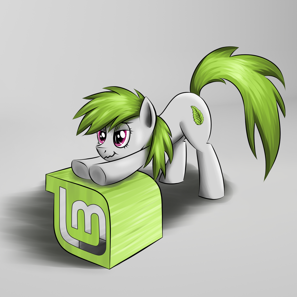 Пони на логотипе Linux Mint
