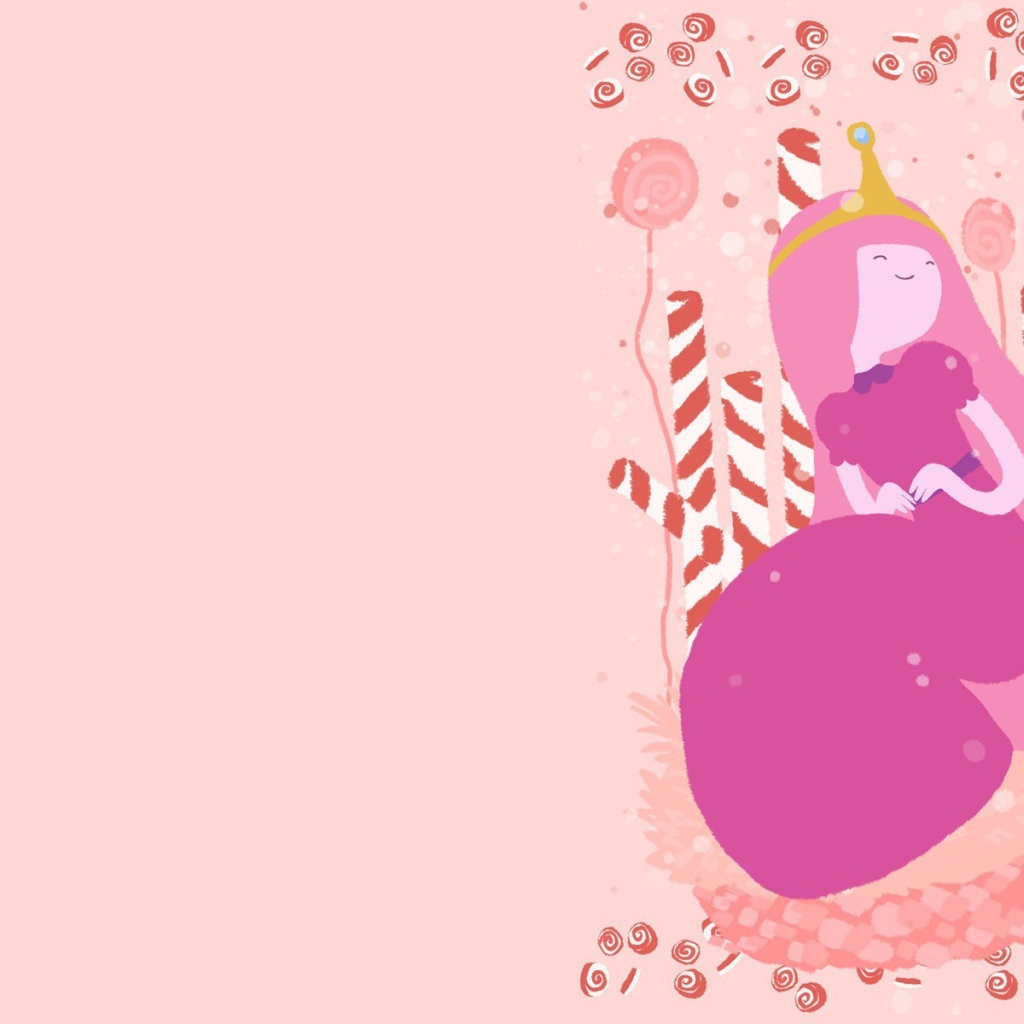 Принцесса, розовый фон