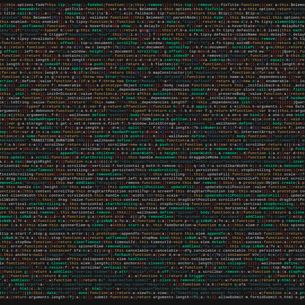 Код программы, фон