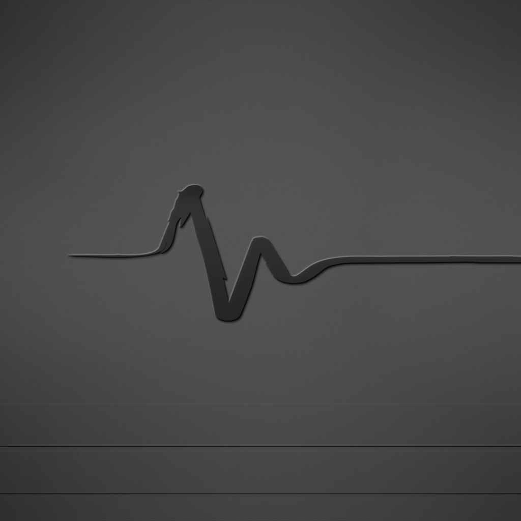 Пульс, серый фон