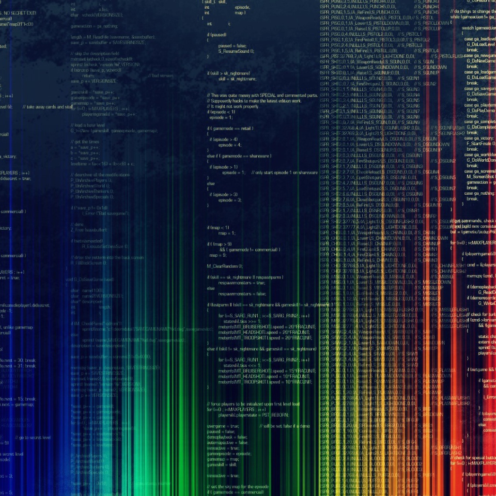 Радужный код программы