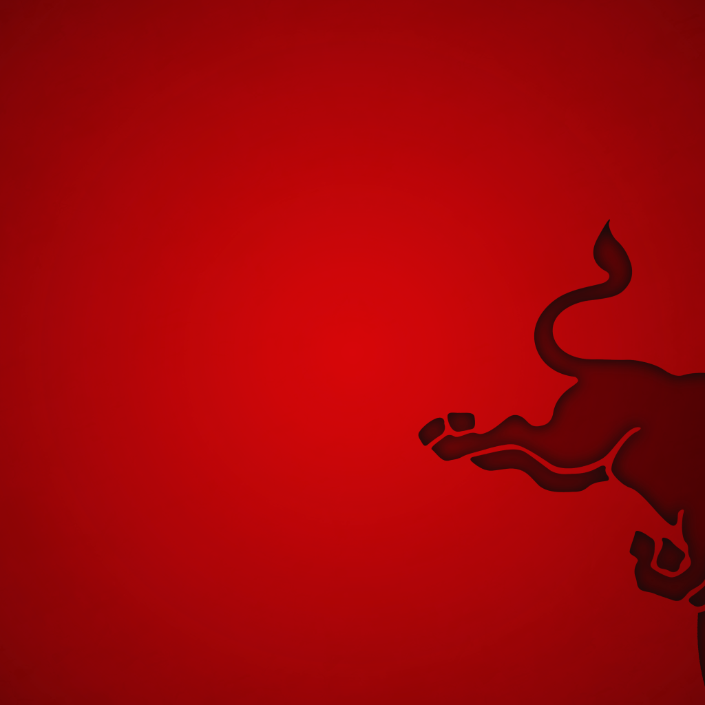 Энергетический напиток Red Bull, красный фон