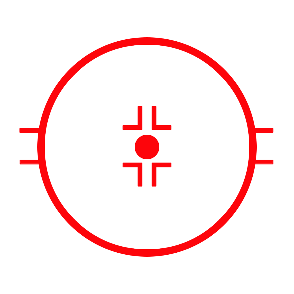 Красная мишень на белом фоне