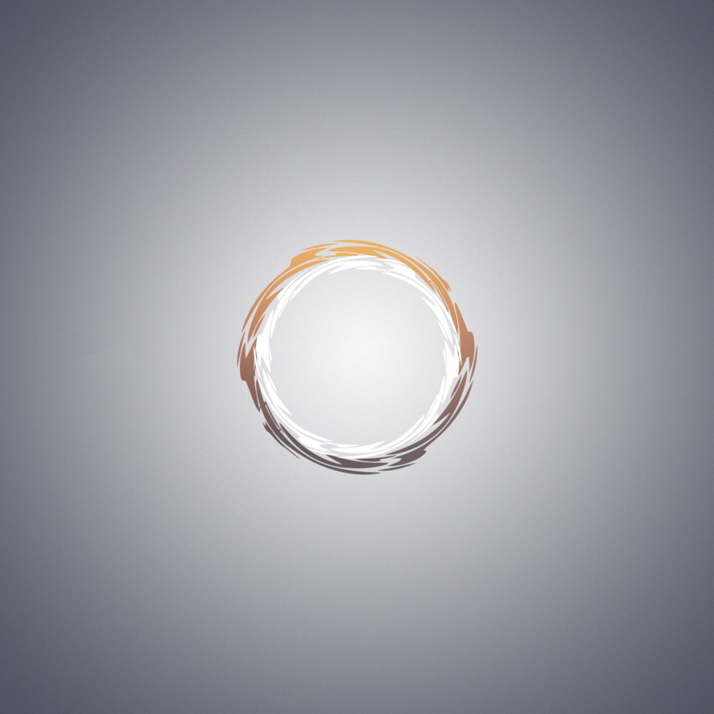 Кольцо на сером фоне