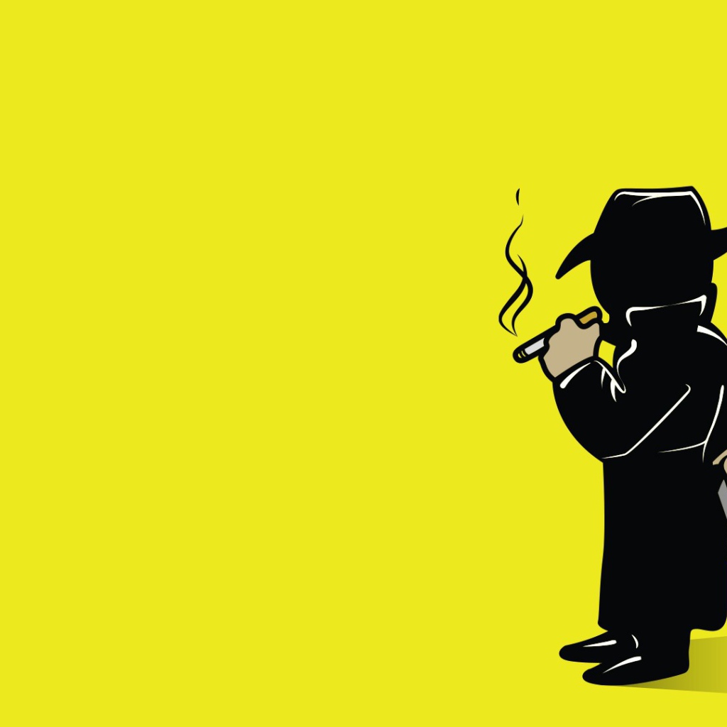 Силуэт на желтом фоне, игра Fallout 4