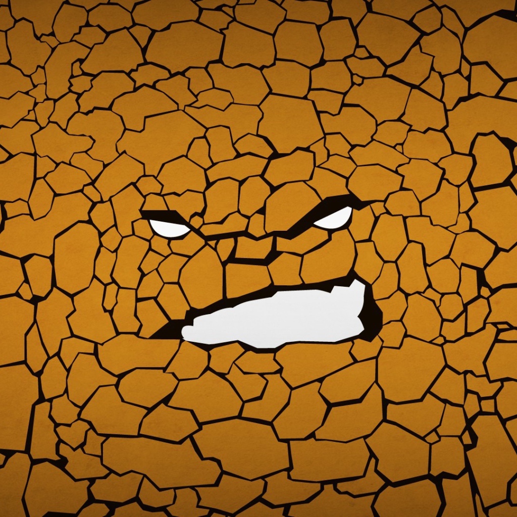 Каменный человек, фон