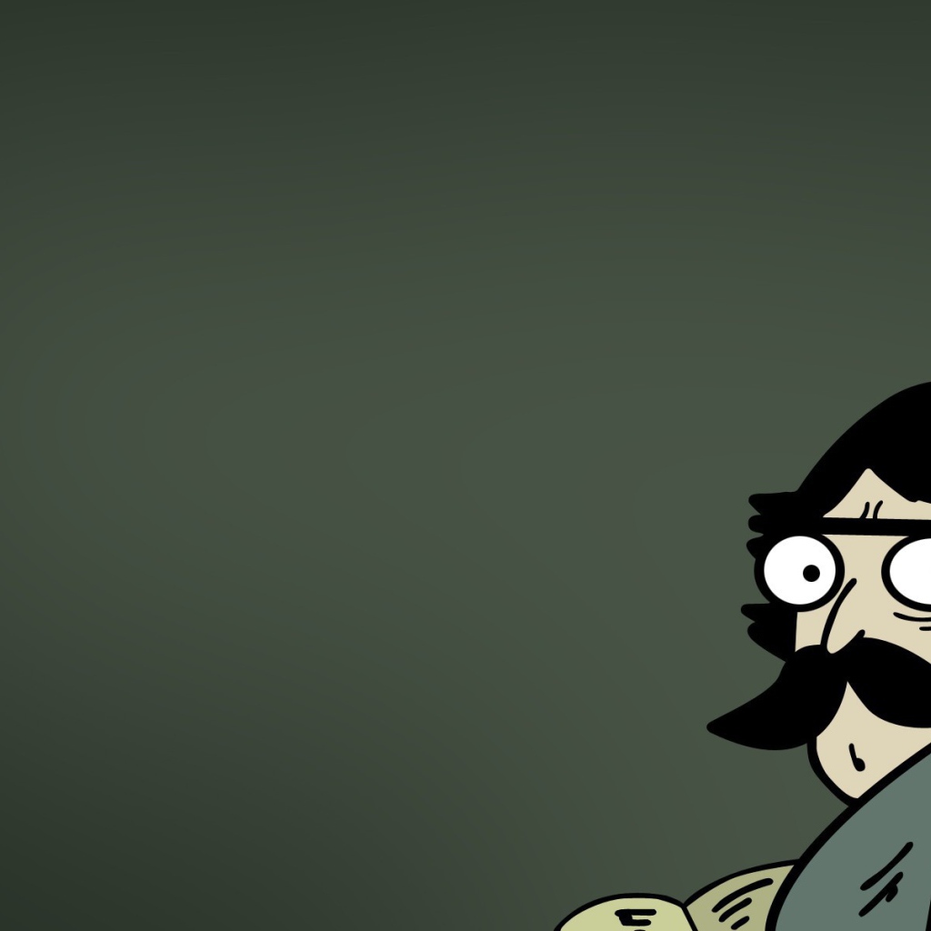 Удивленный папа, темный фон